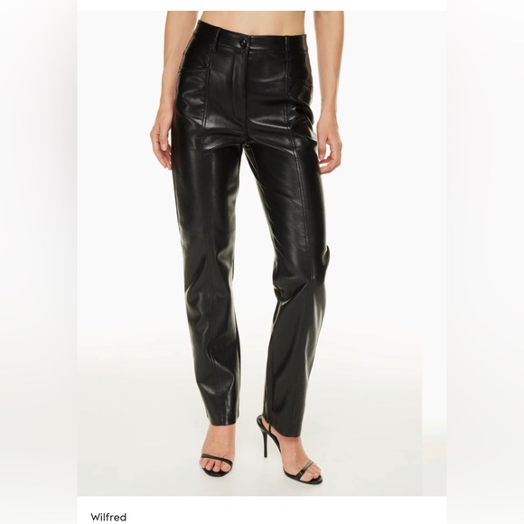 ARITZIA Wilfred Rebel Pant. Black. Size 6. - Picture 2 of 2